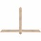 Ekena Millwork Eugene Smooth Timber Gable Bracket, Douglas Fir, 60"W x 38"H x 3 1/2"D x 3 1/2"F, 15/12 Pitch GBW060X38X0404EUG00SDF - alternate 1